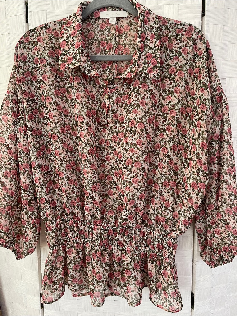 Anthropologie Eri + Ali Floral Batavia Blouse 💐